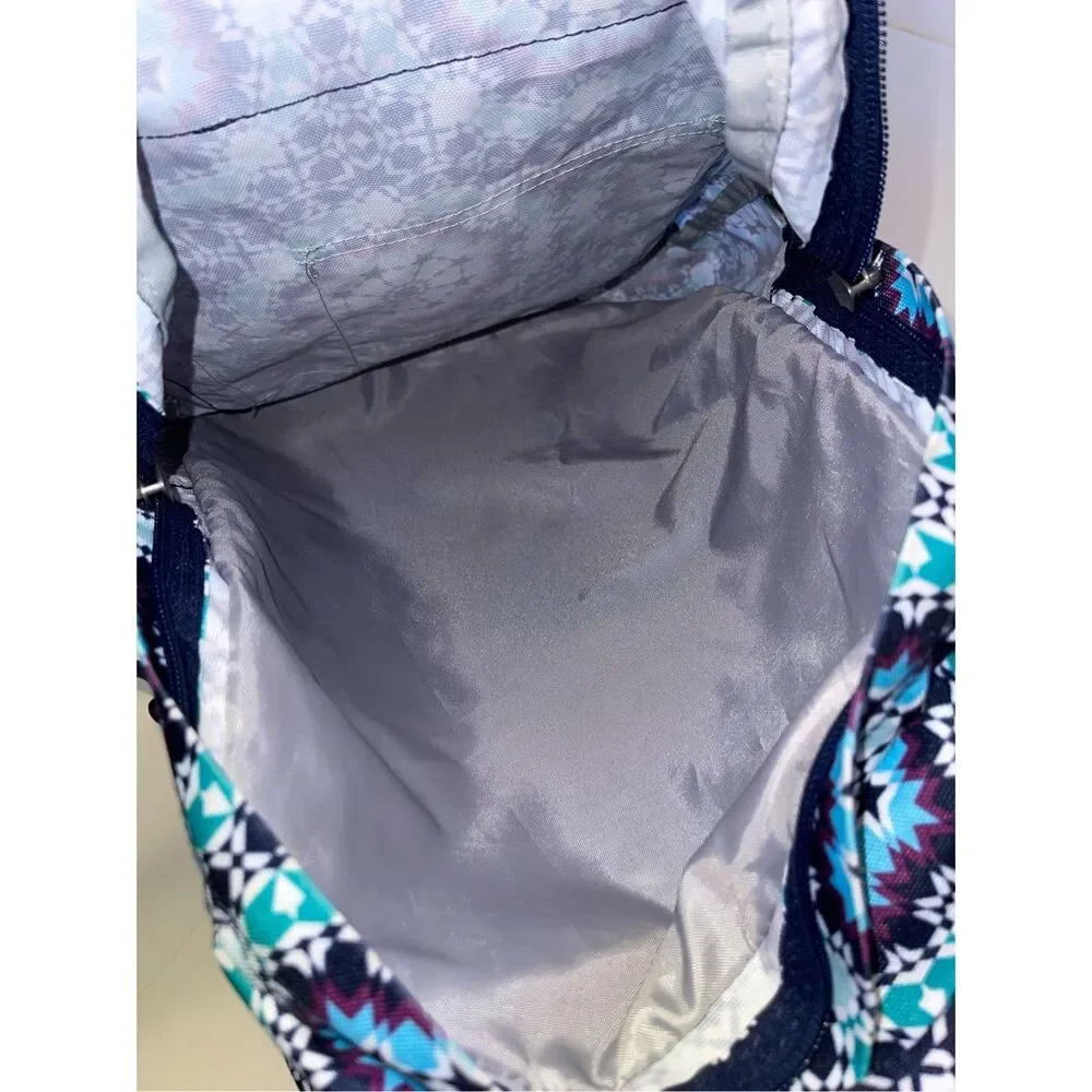 Trans by Jansport Supermax Backpack Navy Blue Moonshine Moroccan 4 Pocket‎ Bag